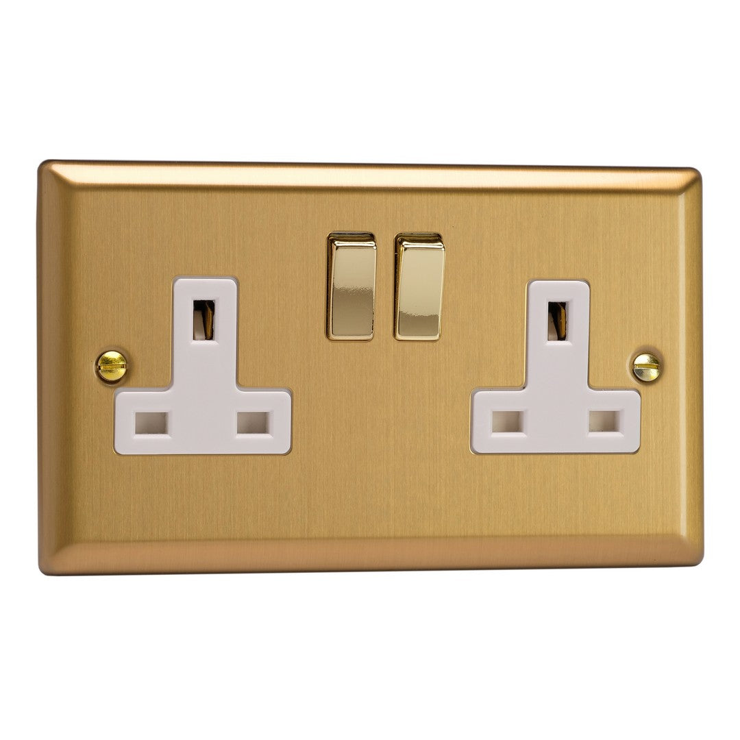 Varilight 13A Double Pole Switched Socket
