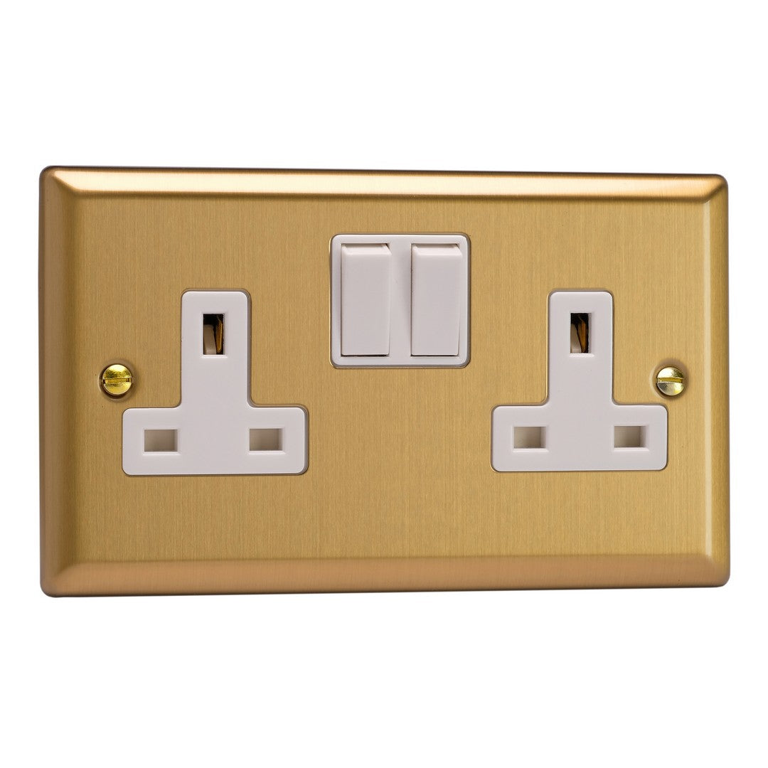 Varilight 13A Double Pole Switched Socket