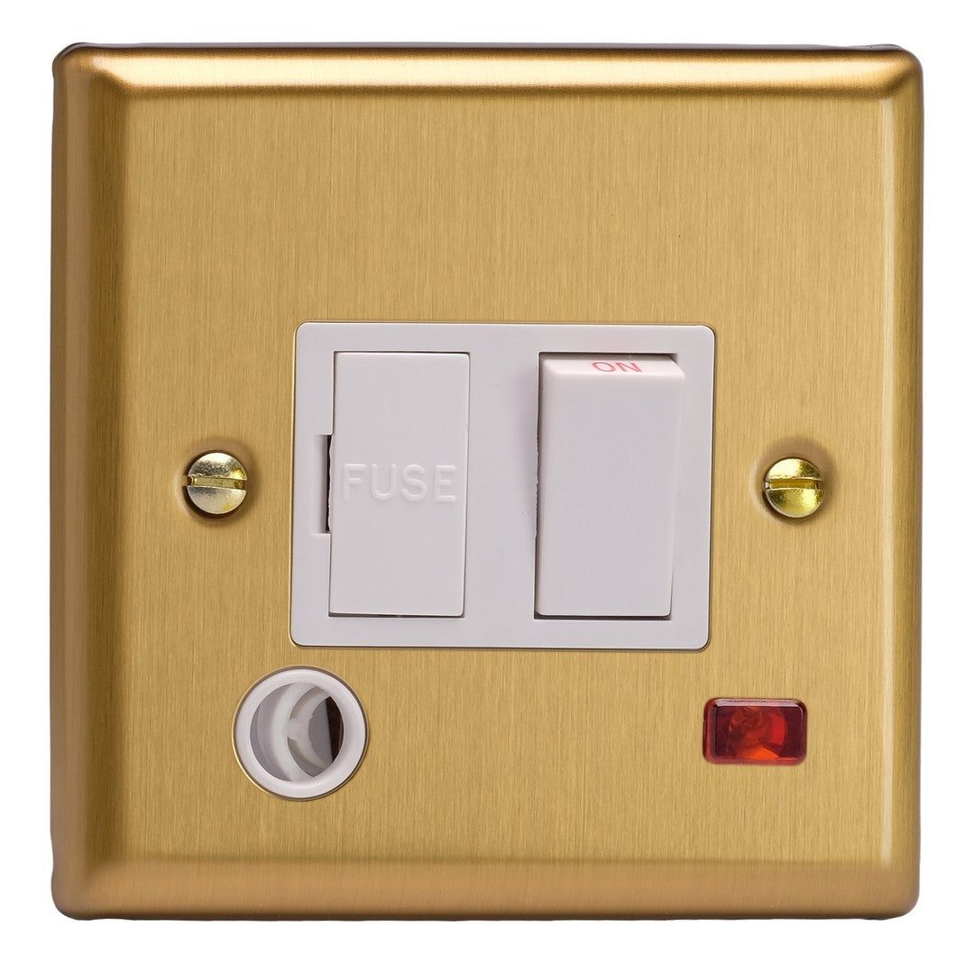 Varilight 13A Switched Fused Spur with Neon with Flex Outlet