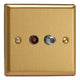 Varilight Co-Axial TV Socket with F-Type Satellite
