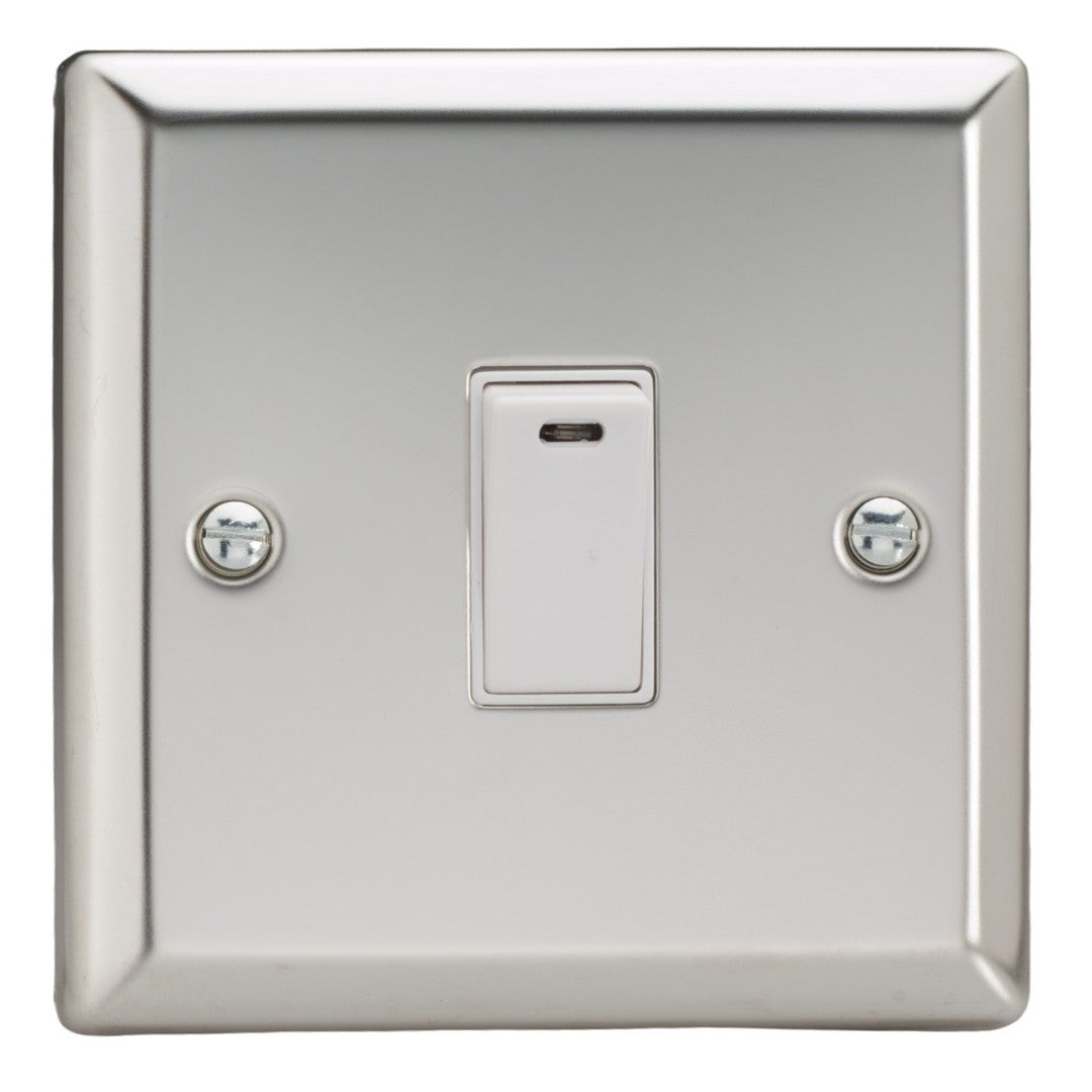 Varilight 20A Double Pole Rocker Switch with Neon Indicator Light