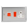 Varilight 45A Cooker Panel with 13A Double Pole Switched Socket Outlet