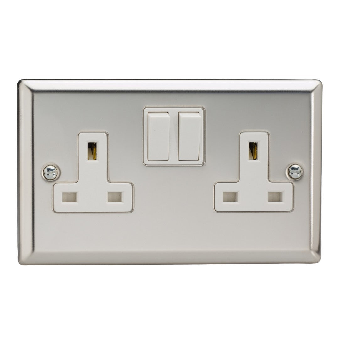 Varilight 13A Double Pole Switched Socket