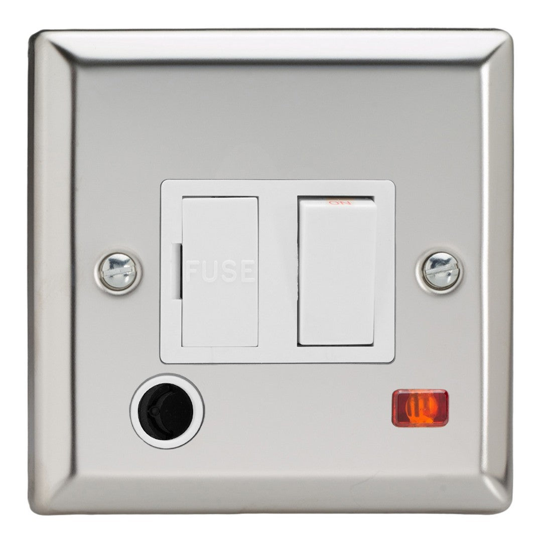 Varilight 13A Switched Fused Spur with Neon with Flex Outlet