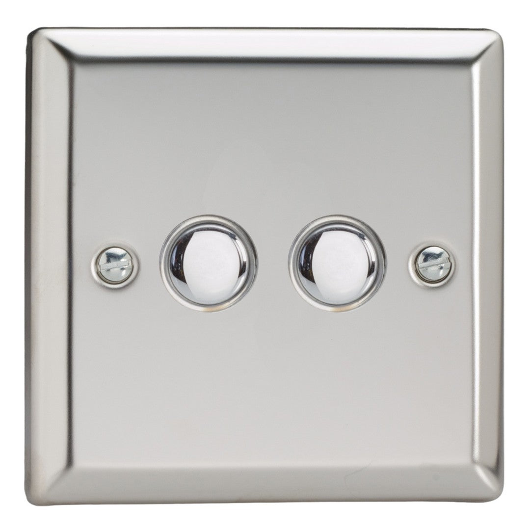 Varilight 6A 1- or 2-Way Push On/Off Impulse Switch