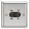 Varilight Diplex Socket TV/FM