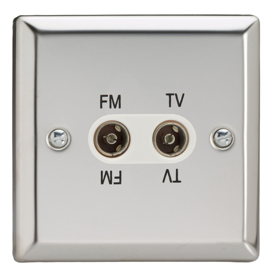 Varilight Diplex Socket TV/FM