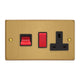 Varilight Essential 45A Cooker Panel with 13A Double Pole Switched Socket Outlet