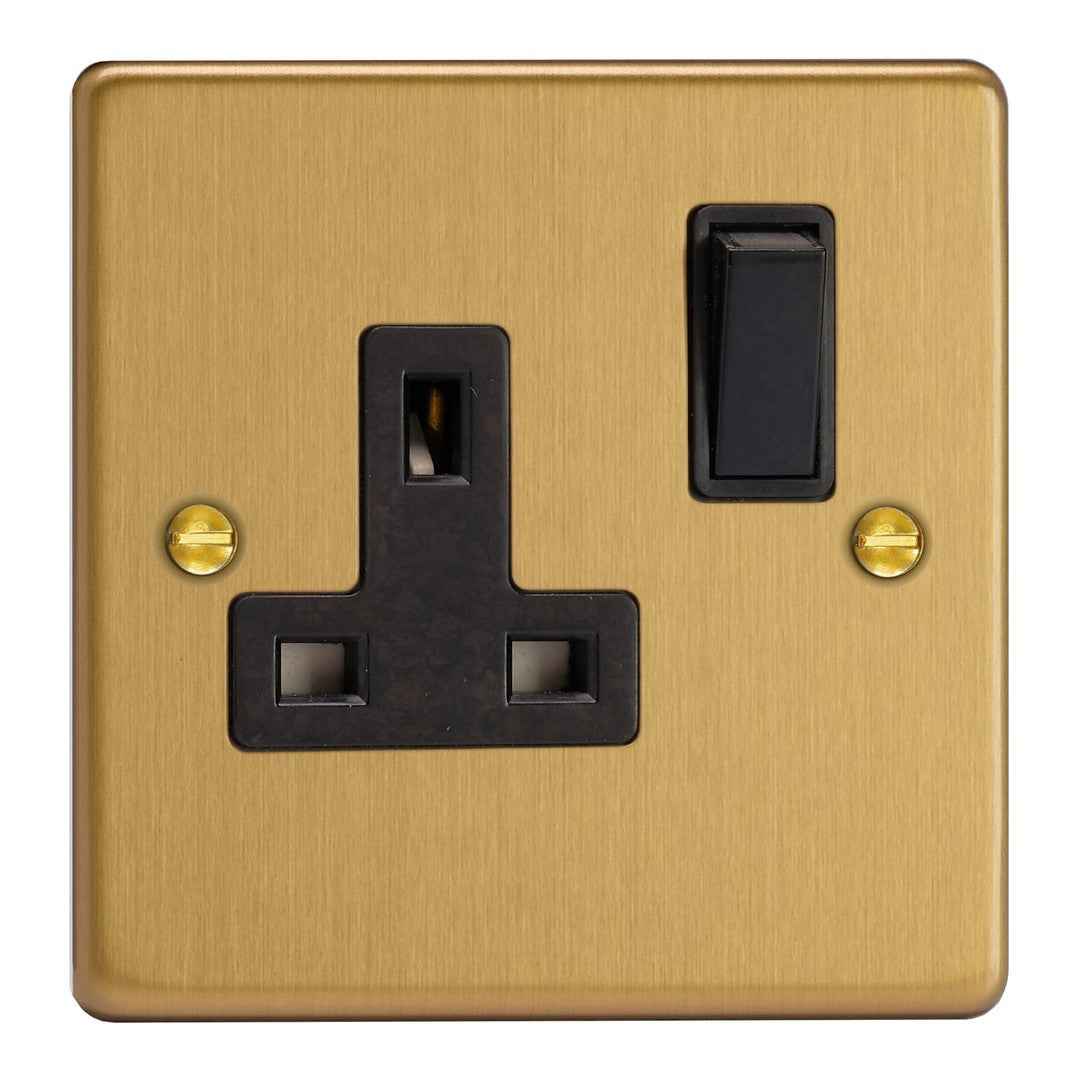 Varilight Essential 13A Double Pole Switched Socket