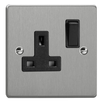 Varilight Essential 13A Double Pole Switched Socket