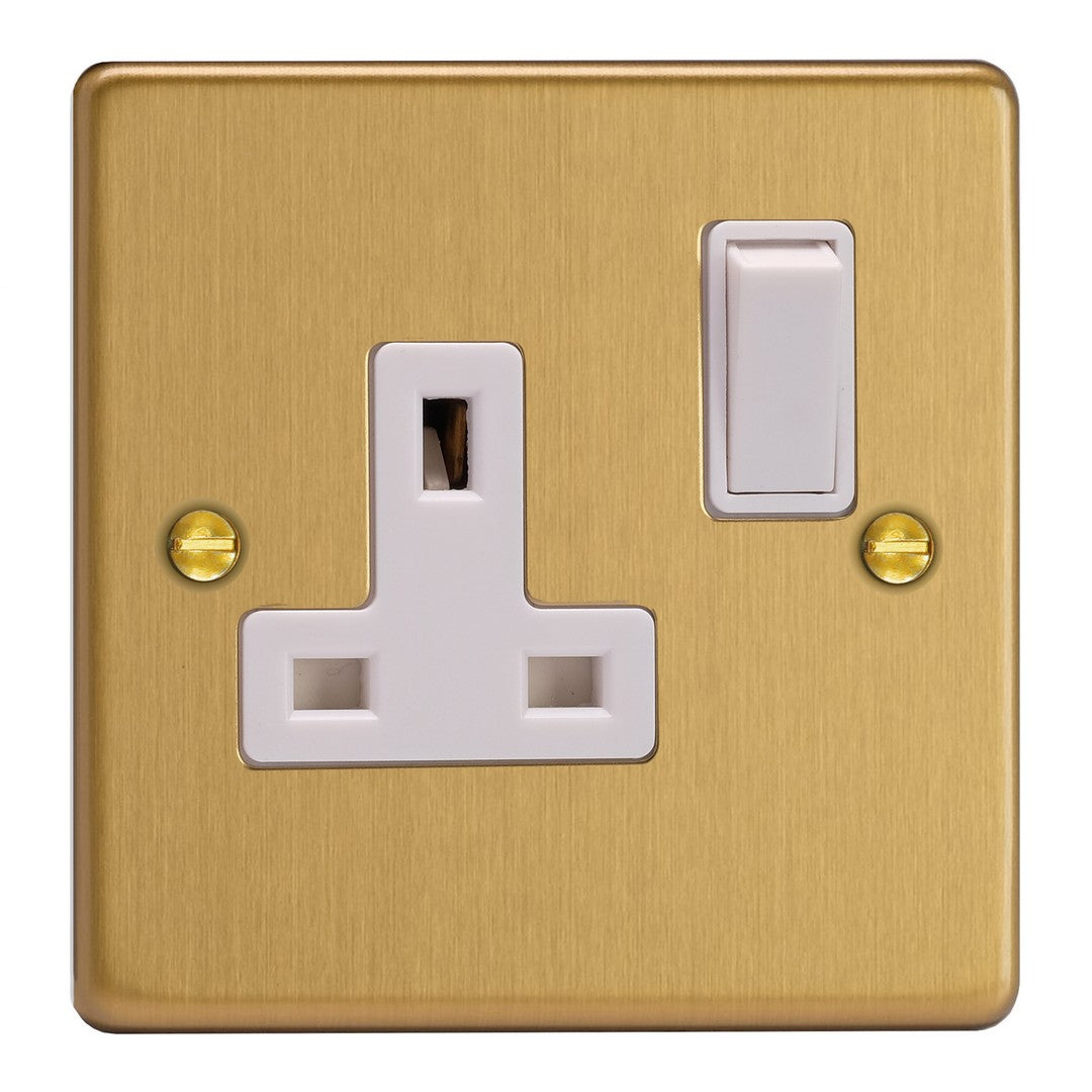 Varilight Essential 13A Double Pole Switched Socket