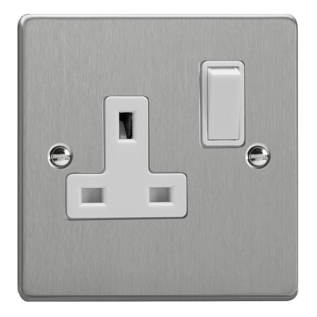 Varilight Essential 13A Double Pole Switched Socket