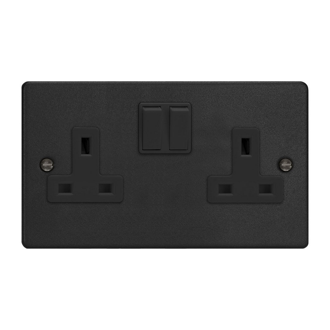 Varilight Essential 13A Double Pole Switched Socket