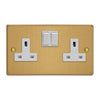 Varilight Essential 13A Double Pole Switched Socket