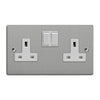 Varilight Essential 13A Double Pole Switched Socket