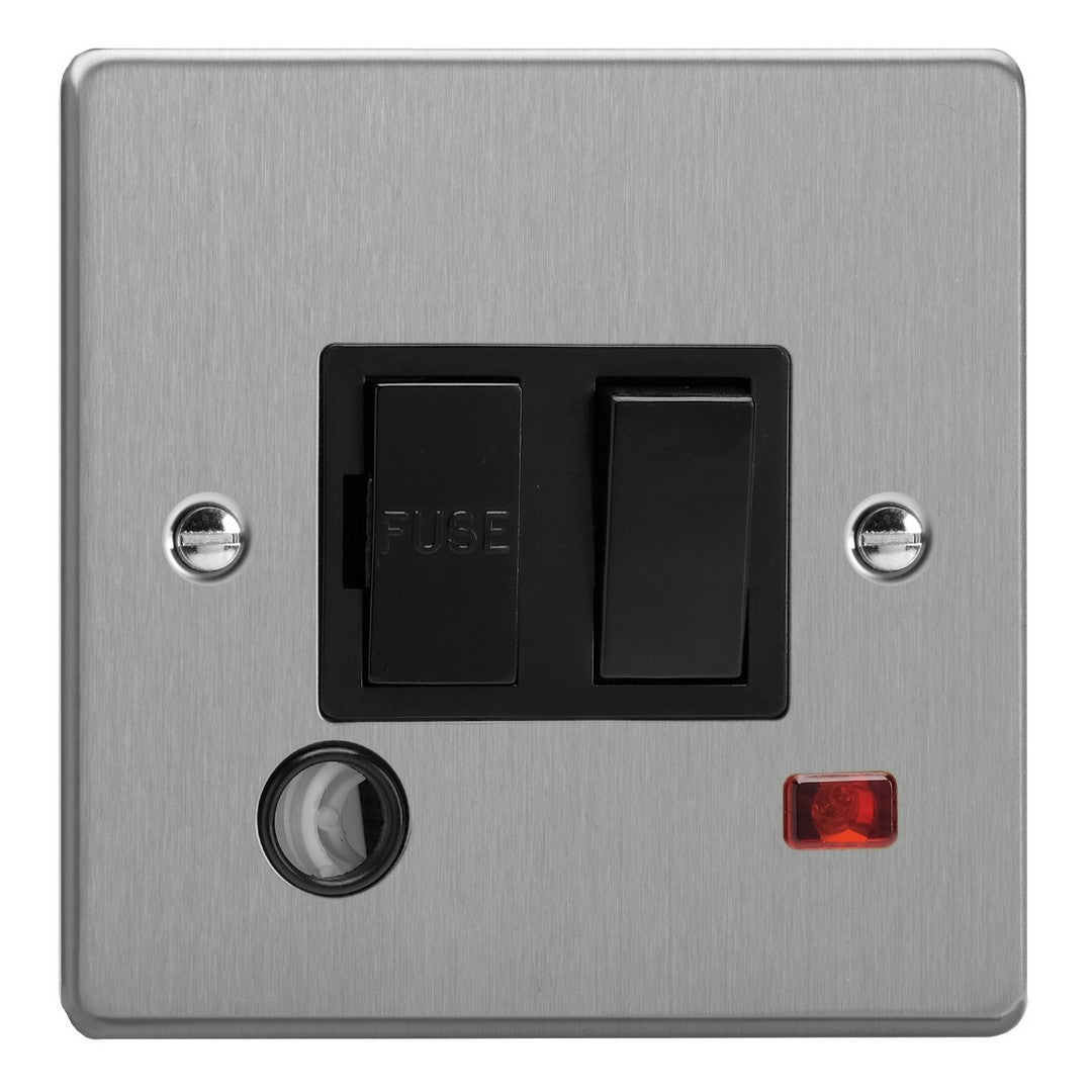 Varilight Essential 13A Switched Fused Spur with Neon with Flex Outlet