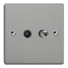 Varilight Essential Co-Axial TV Socket with F-Type Satellite