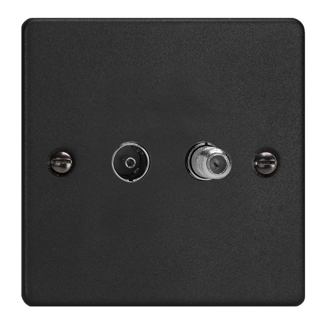 Varilight Essential Co-Axial TV Socket with F-Type Satellite