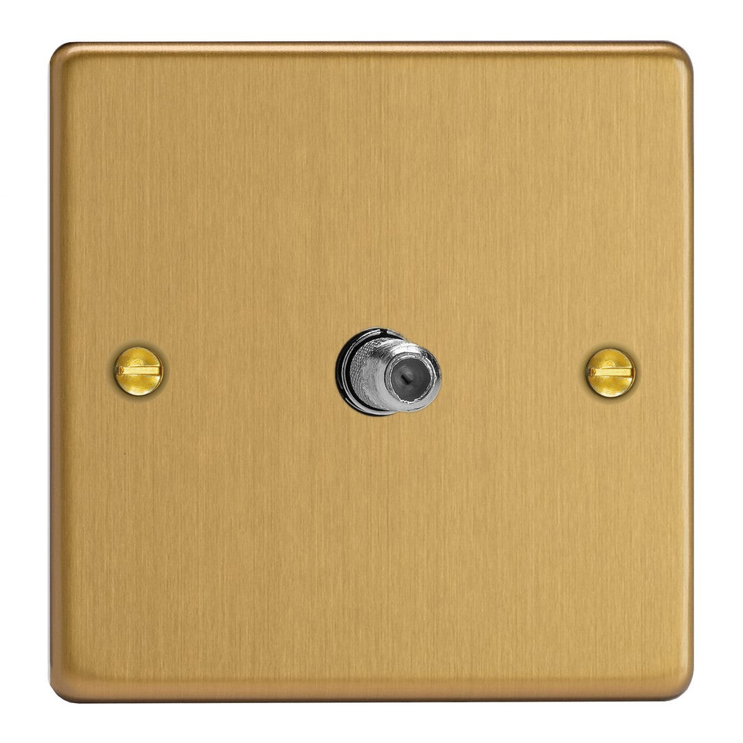 Varilight Essential Co-Axial TV Socket with F-Type Satellite