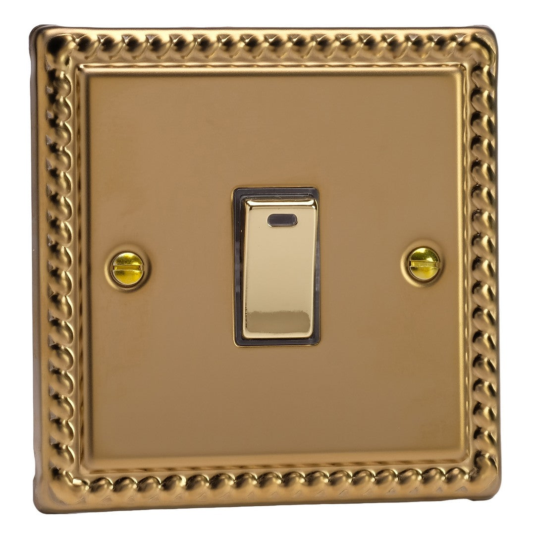 Varilight 20A Double Pole Rocker Switch with Neon Indicator Light