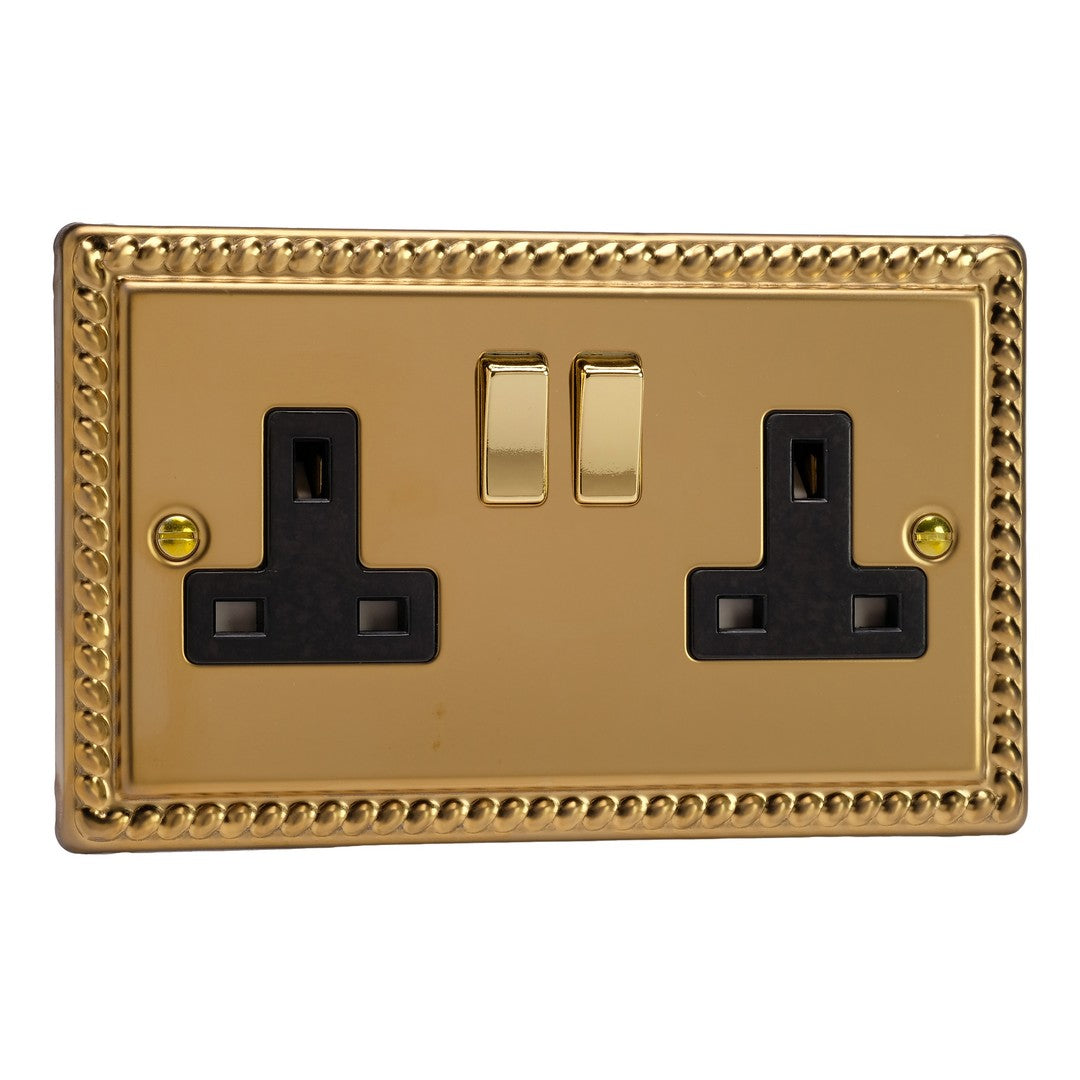 Varilight 13A Double Pole Switched Socket