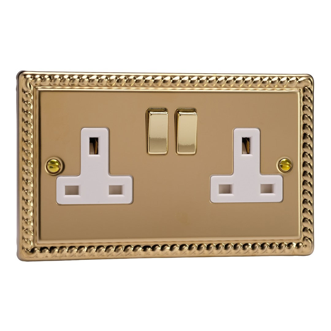 Varilight 13A Double Pole Switched Socket