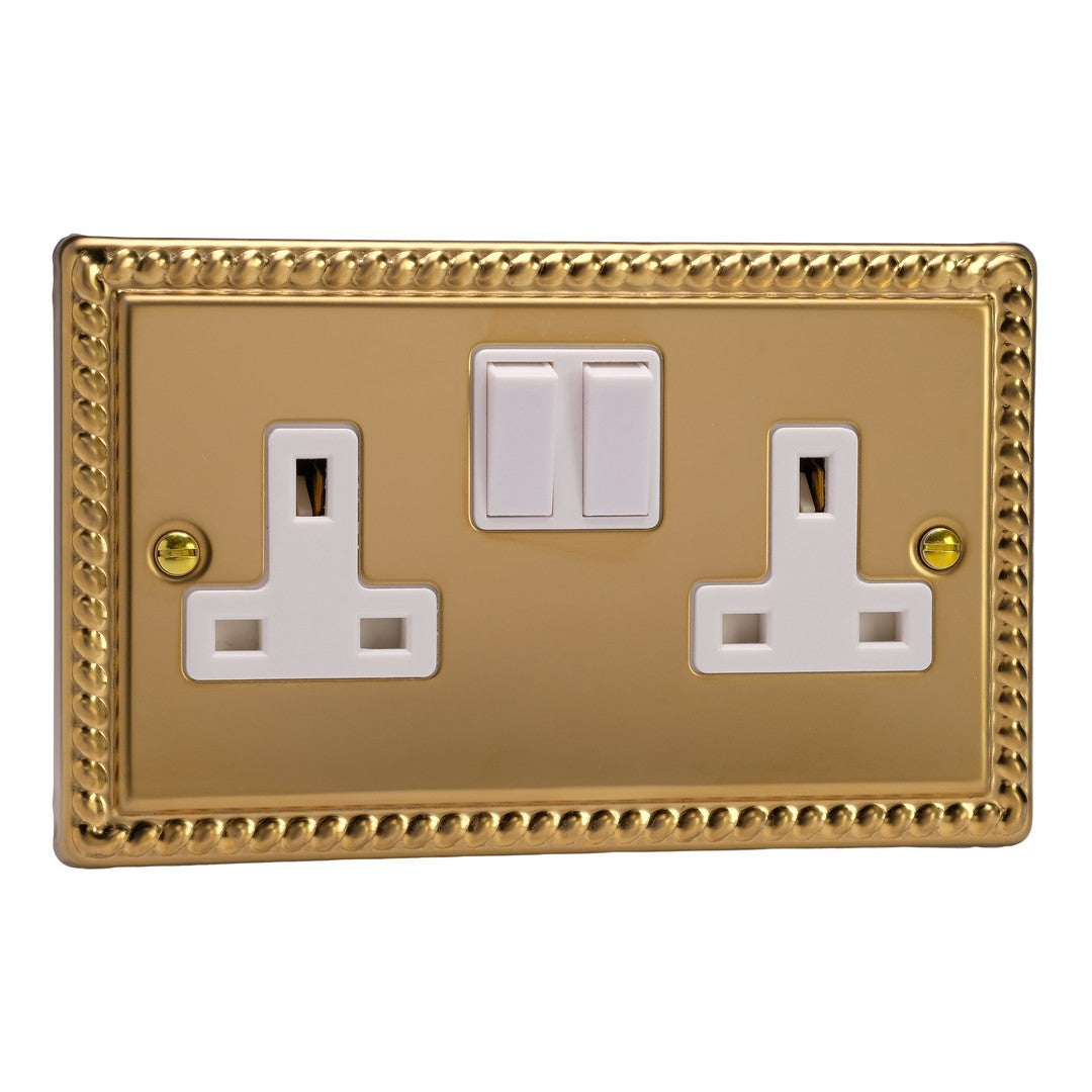 Varilight 13A Double Pole Switched Socket