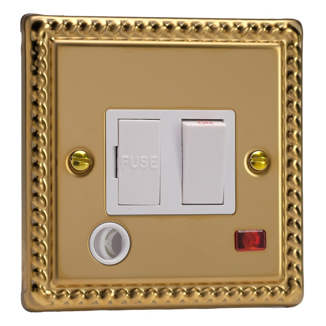 Varilight 13A Switched Fused Spur with Neon with Flex Outlet