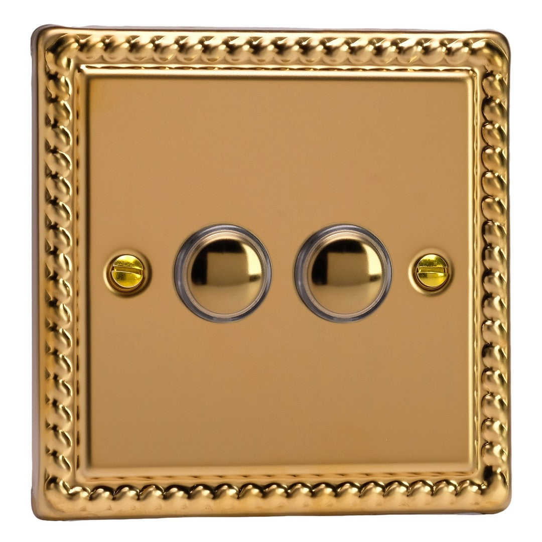 Varilight 6A 1- or 2-Way Push On/Off Impulse Switch