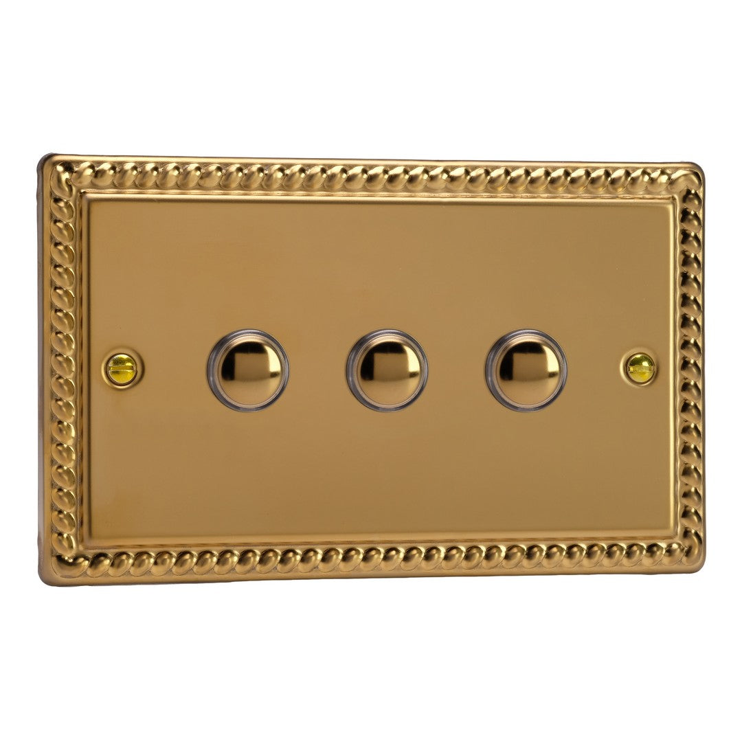 Varilight 6A 1- or 2-Way Push On/Off Impulse Switch