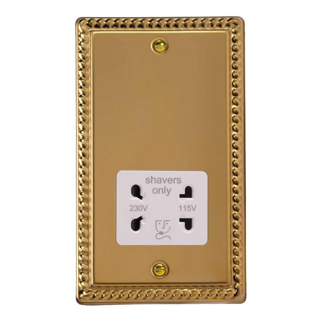 Varilight Dual Voltage Shaver Socket 230V/115V