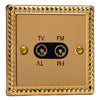 Varilight Diplex Socket TV/FM