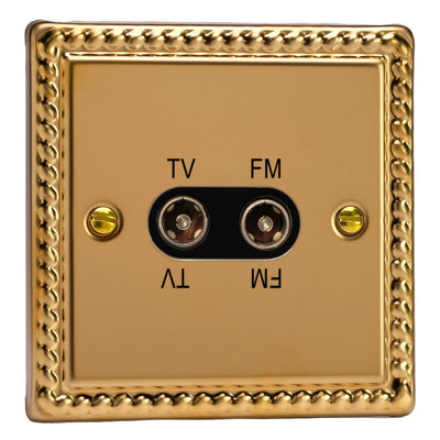 Varilight Diplex Socket TV/FM