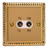 Varilight Diplex Socket TV/FM