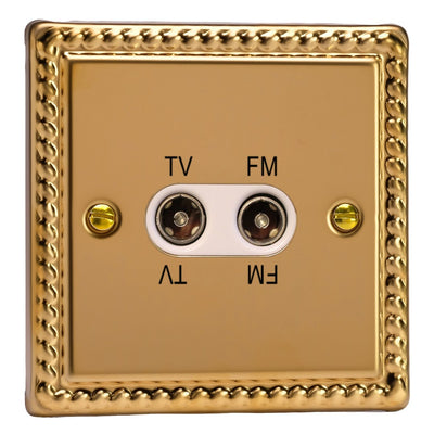 Varilight Diplex Socket TV/FM