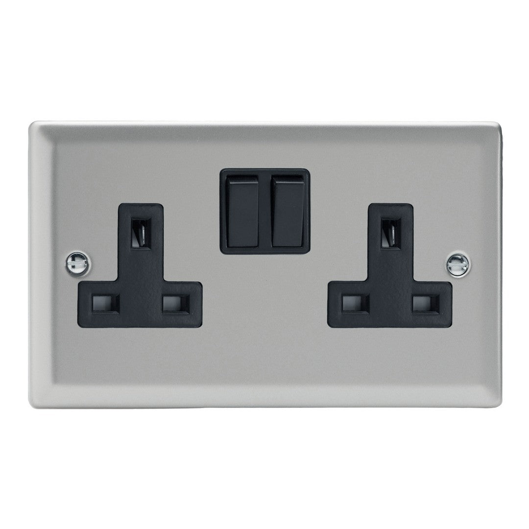 Varilight 13A Double Pole Switched Socket
