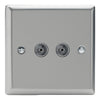 Varilight Co-Axial TV Socket with F-Type Satellite