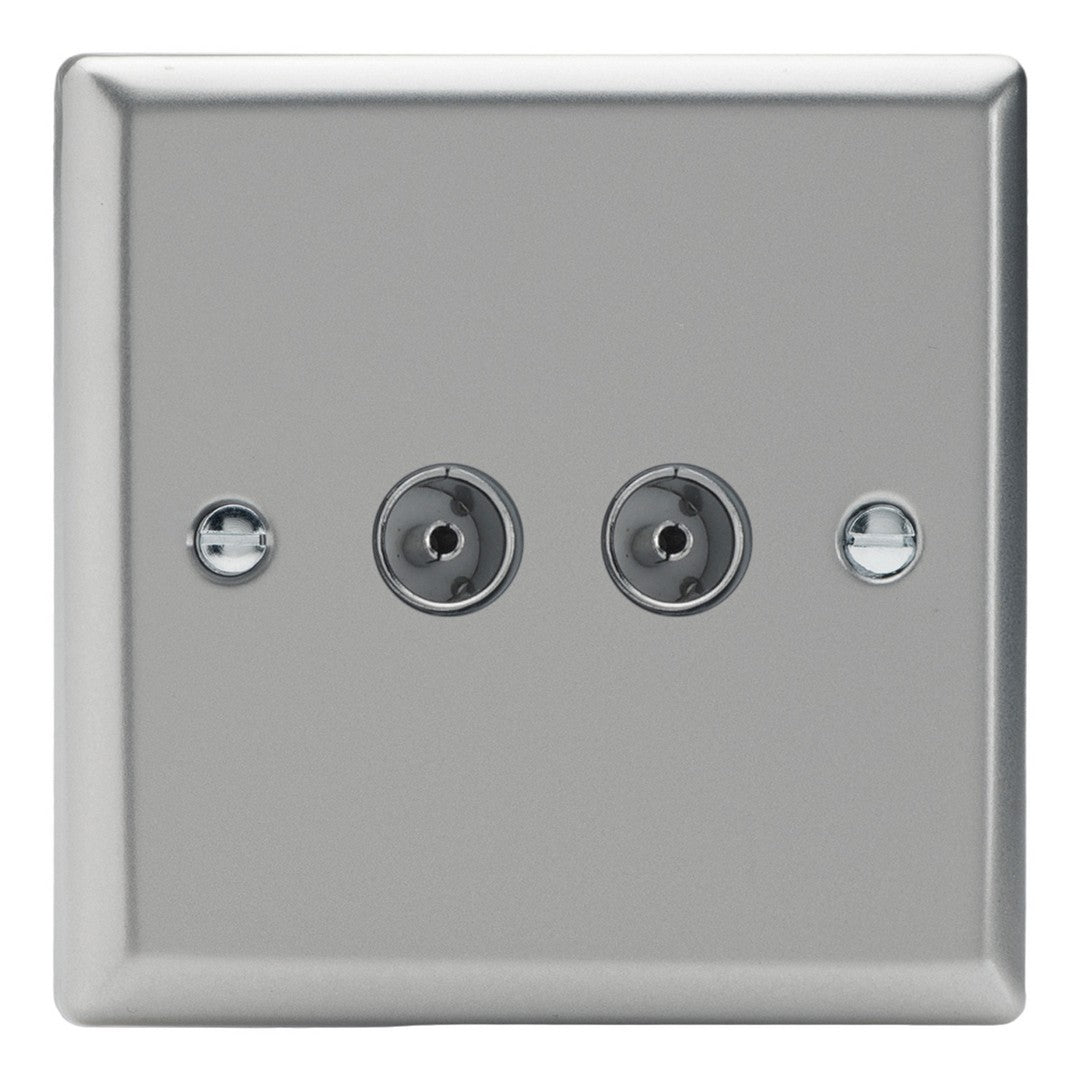 Varilight Co-Axial TV Socket with F-Type Satellite