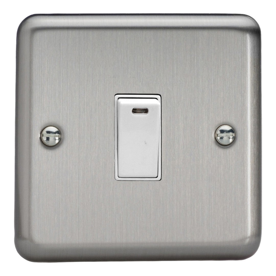 Varilight 20A Double Pole Rocker Switch with Neon Indicator Light