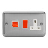 Varilight 45A Cooker Panel with 13A Double Pole Switched Socket Outlet
