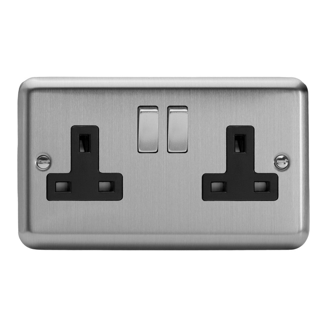 Varilight 13A Double Pole Switched Socket