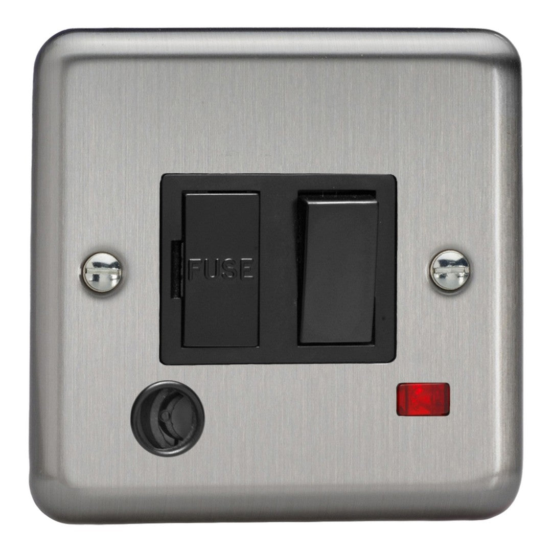 Varilight 13A Switched Fused Spur with Neon with Flex Outlet