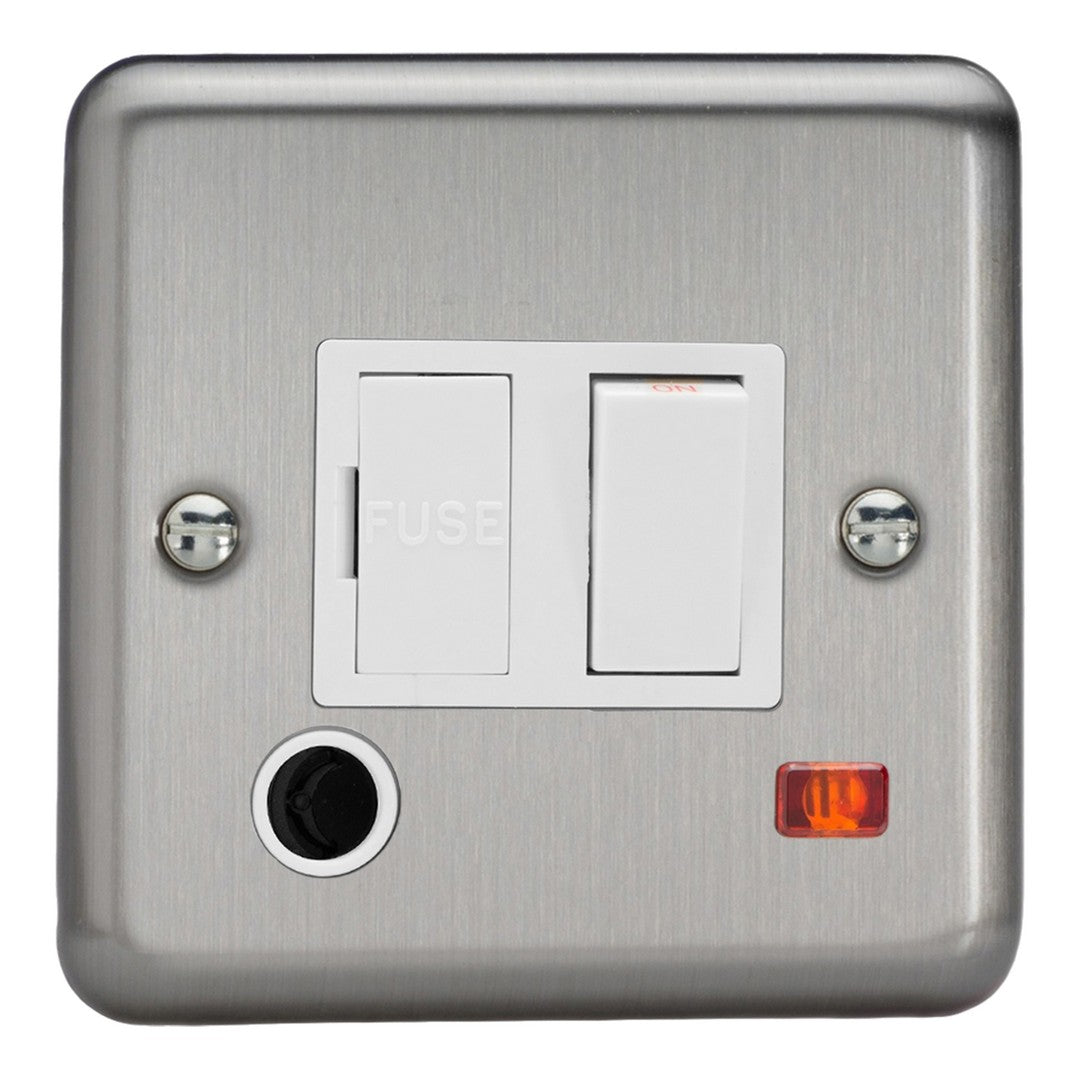 Varilight 13A Switched Fused Spur with Neon with Flex Outlet