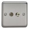 Varilight Co-Axial TV Socket with F-Type Satellite
