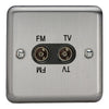 Varilight Diplex Socket TV/FM
