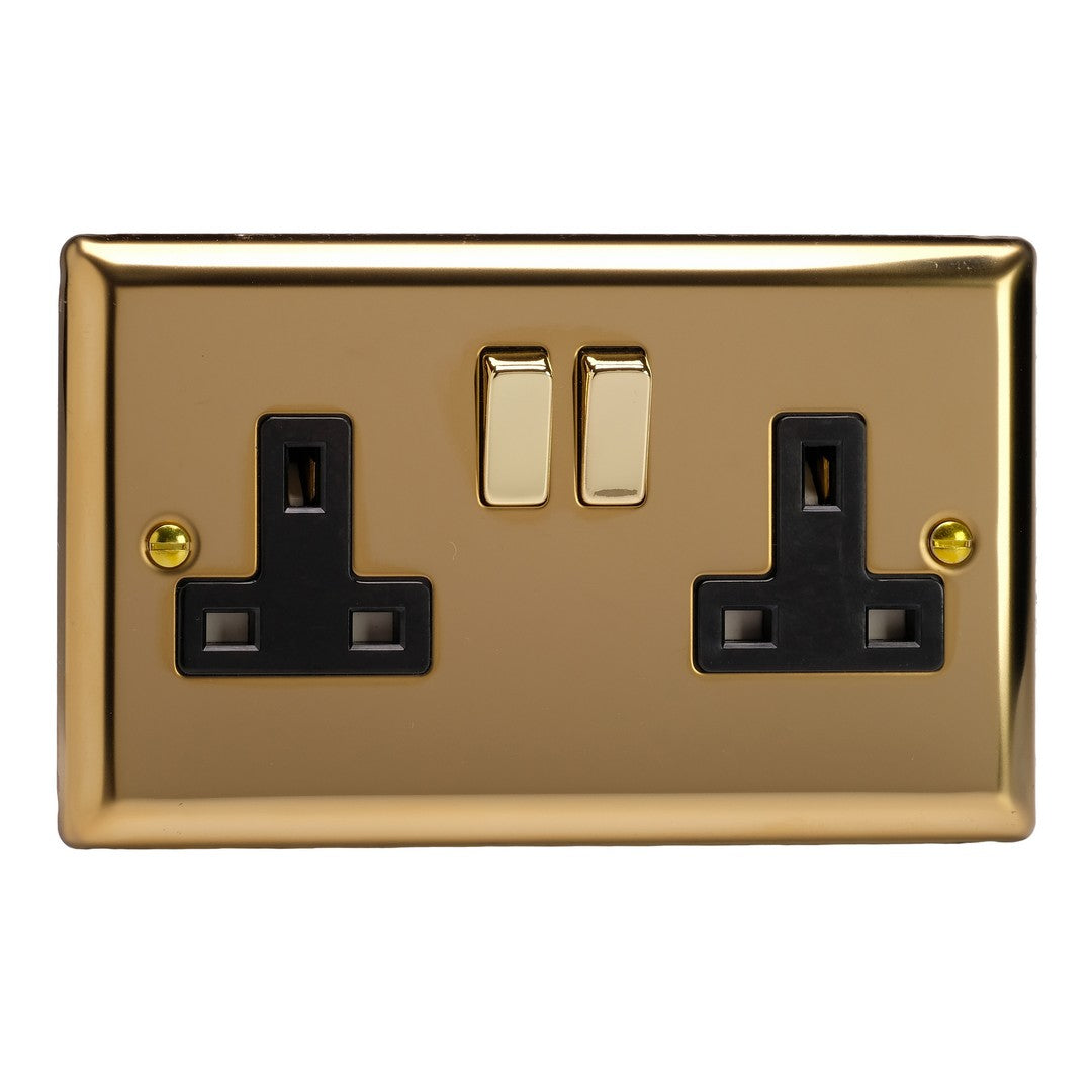 Varilight 13A Double Pole Switched Socket