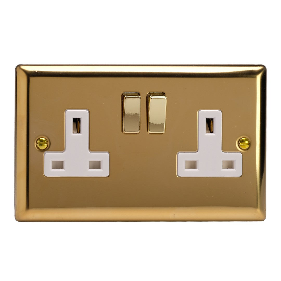 Varilight 13A Double Pole Switched Socket