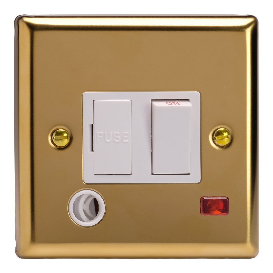 Varilight 13A Switched Fused Spur with Neon with Flex Outlet