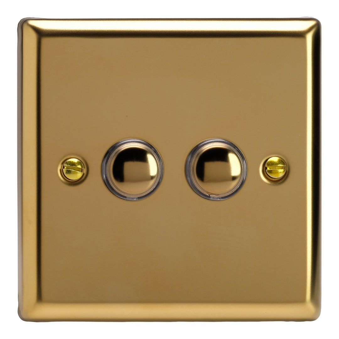 Varilight 6A 1- or 2-Way Push On/Off Impulse Switch