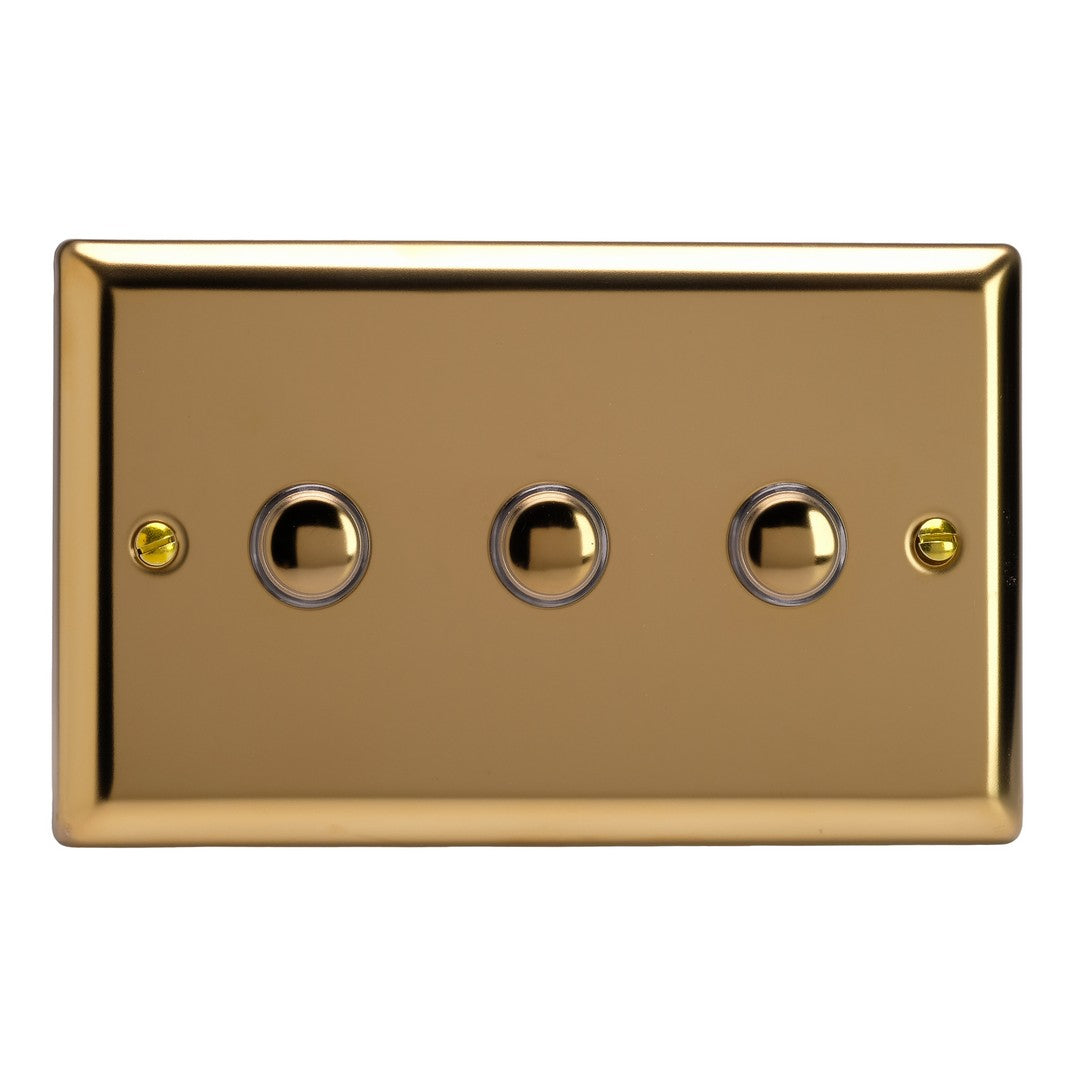 Varilight 6A 1- or 2-Way Push On/Off Impulse Switch